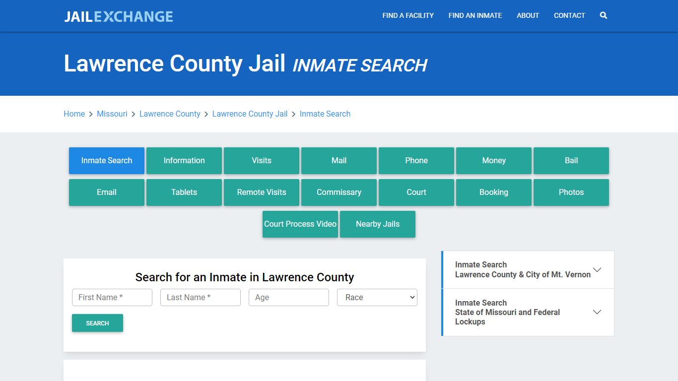 Lawrence County Jail, MO Inmate Search: Roster & Mugshots